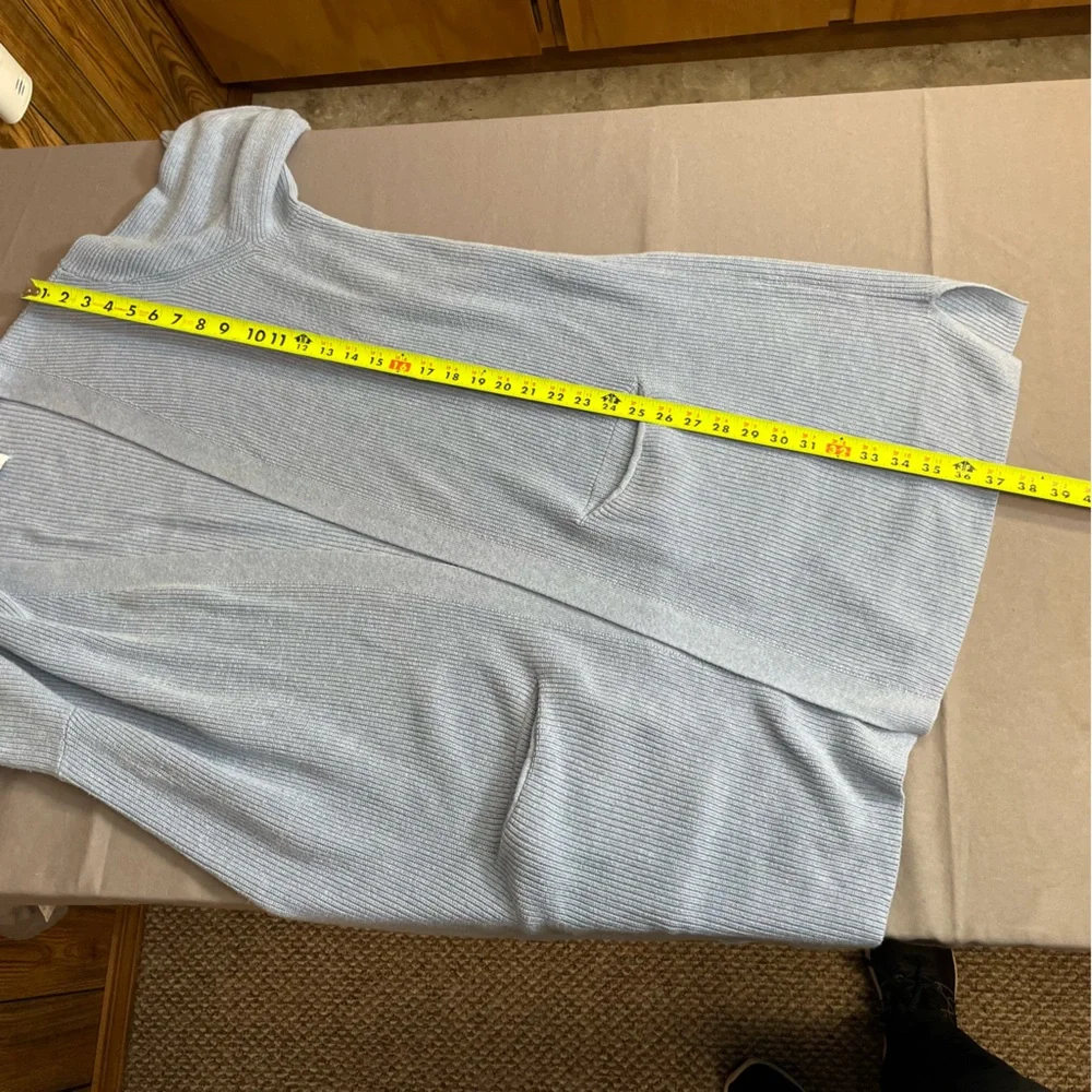 Old Navy light blue open front long cardigan XXL Tall - Picture 7 of 9